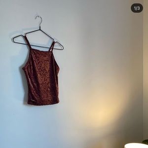 Velvet halter top